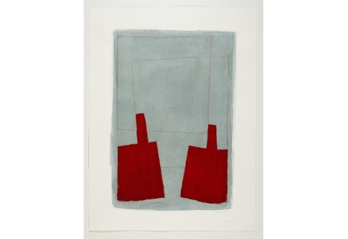 Série des Simulacres rouge et gris G.4