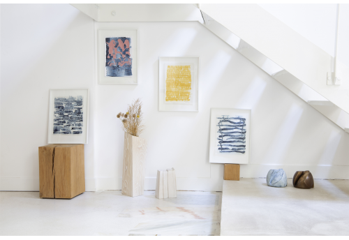 Bleu de Prusse et Rose I