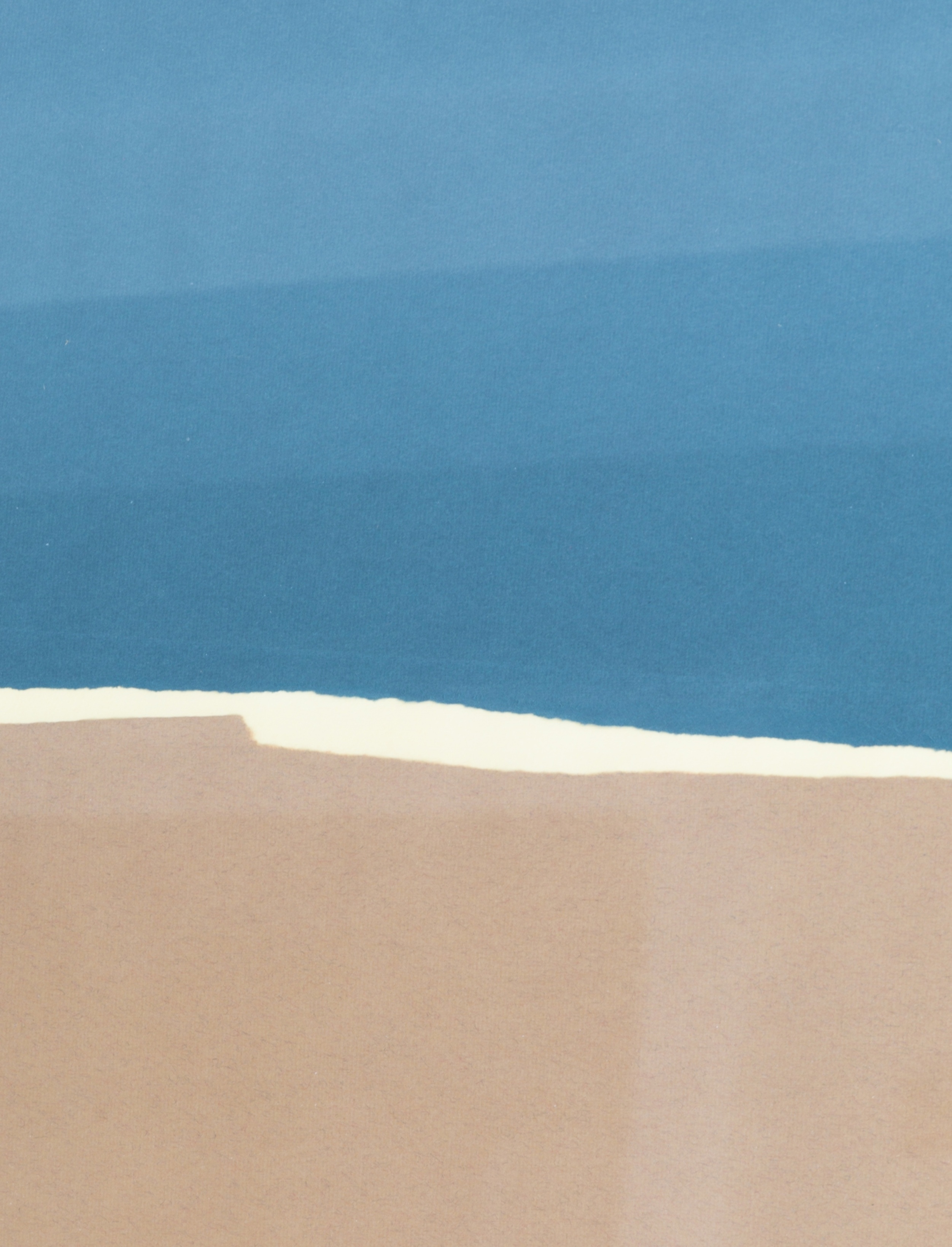 Papiers Déchirés Bleu et Beige