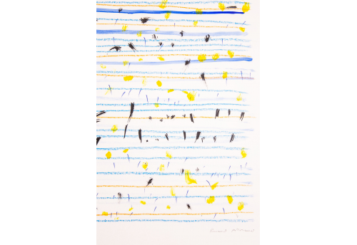 Partition jaune et bleu