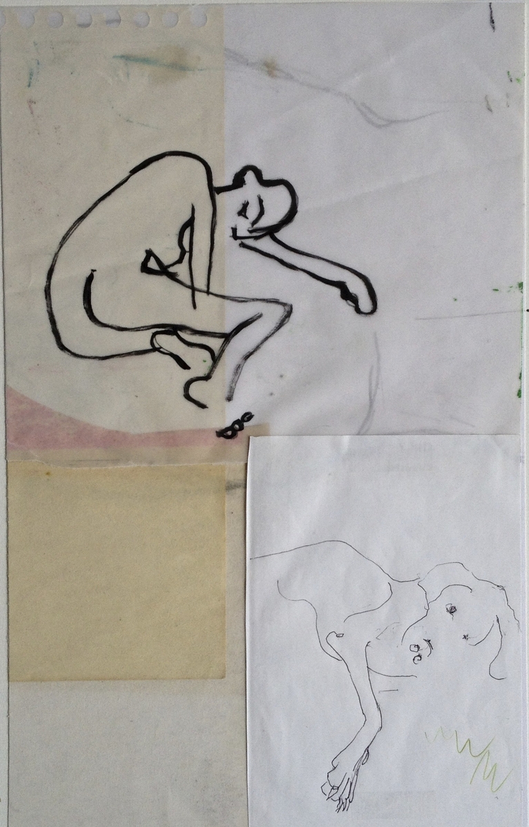 lying on tracing paper