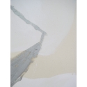 Untitled (cadmium/silver/white)