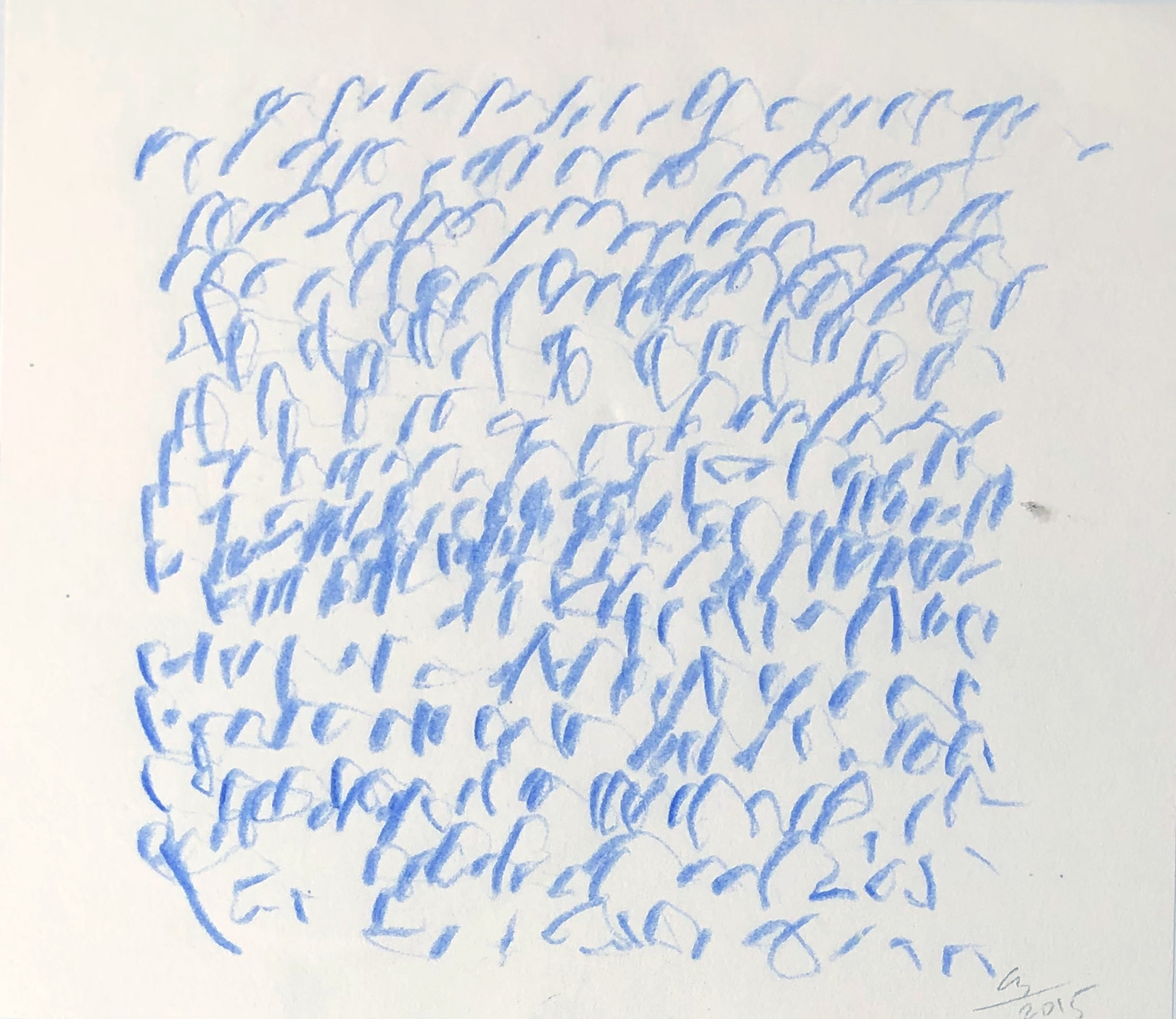 Ecriture bleu ciel
