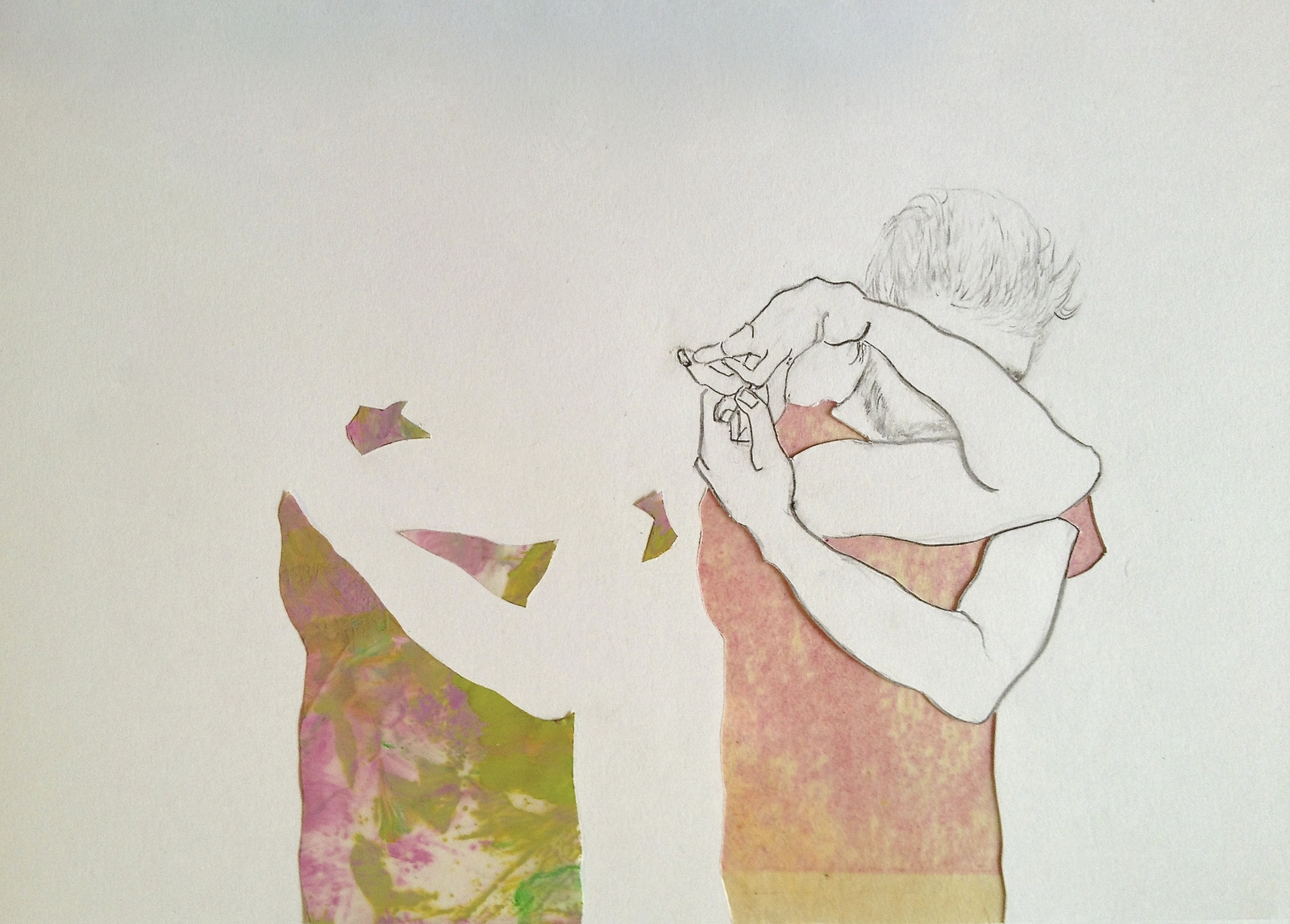 Rose et vert