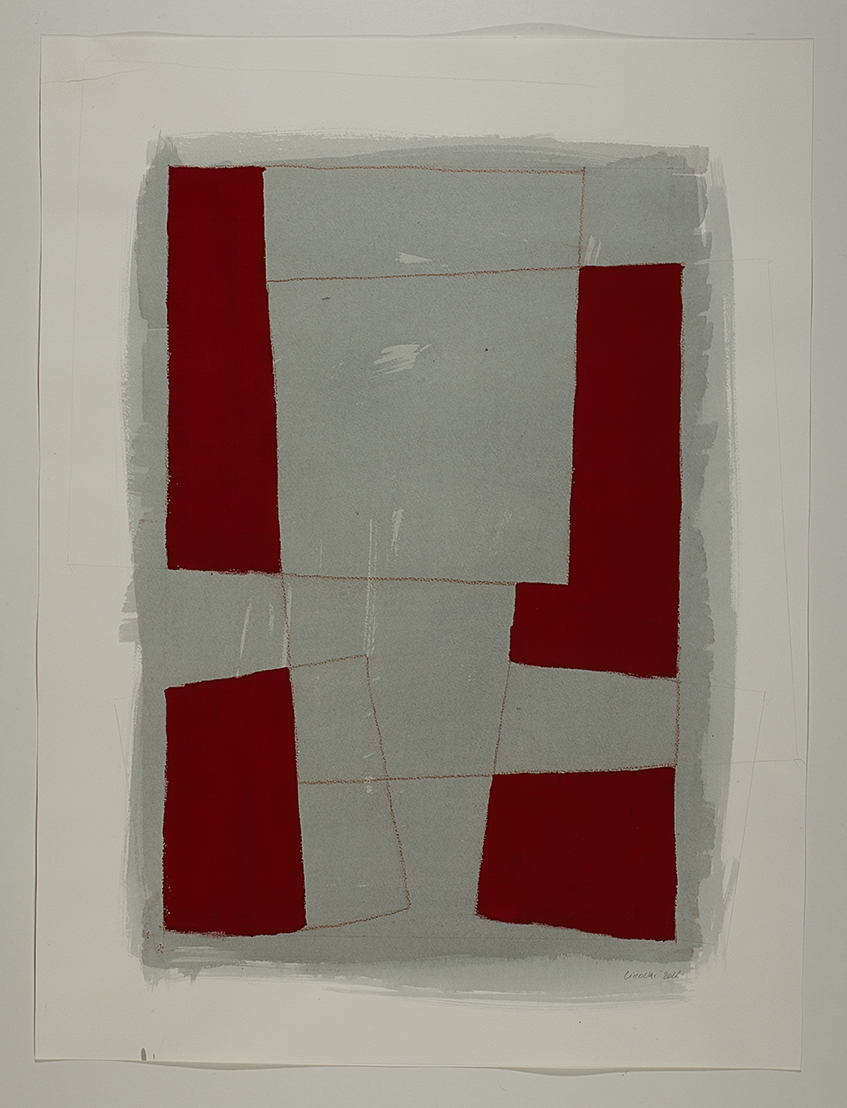 Série des Simulacres rouge et gris G.6