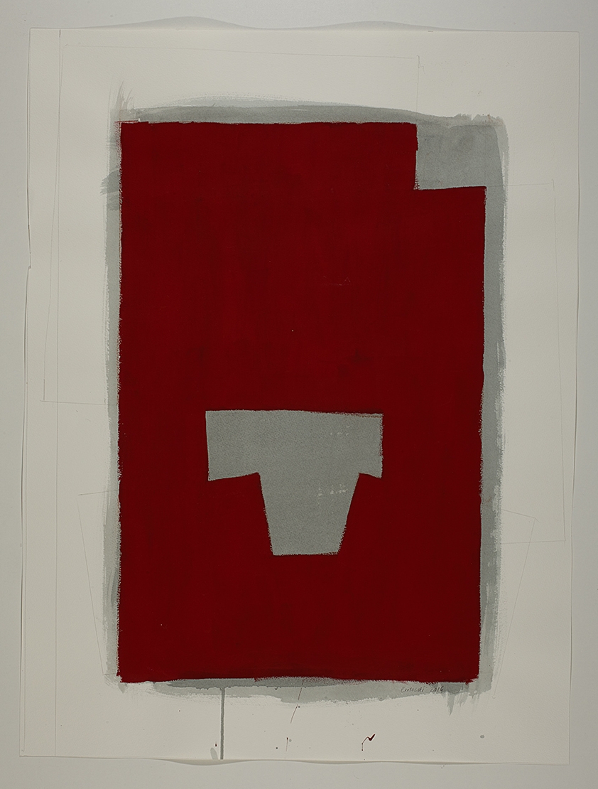 Série des Simulacres rouge et gris G.5