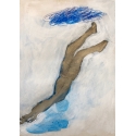 Accrochée à son nuage