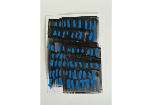 Etude cobalt sur noir