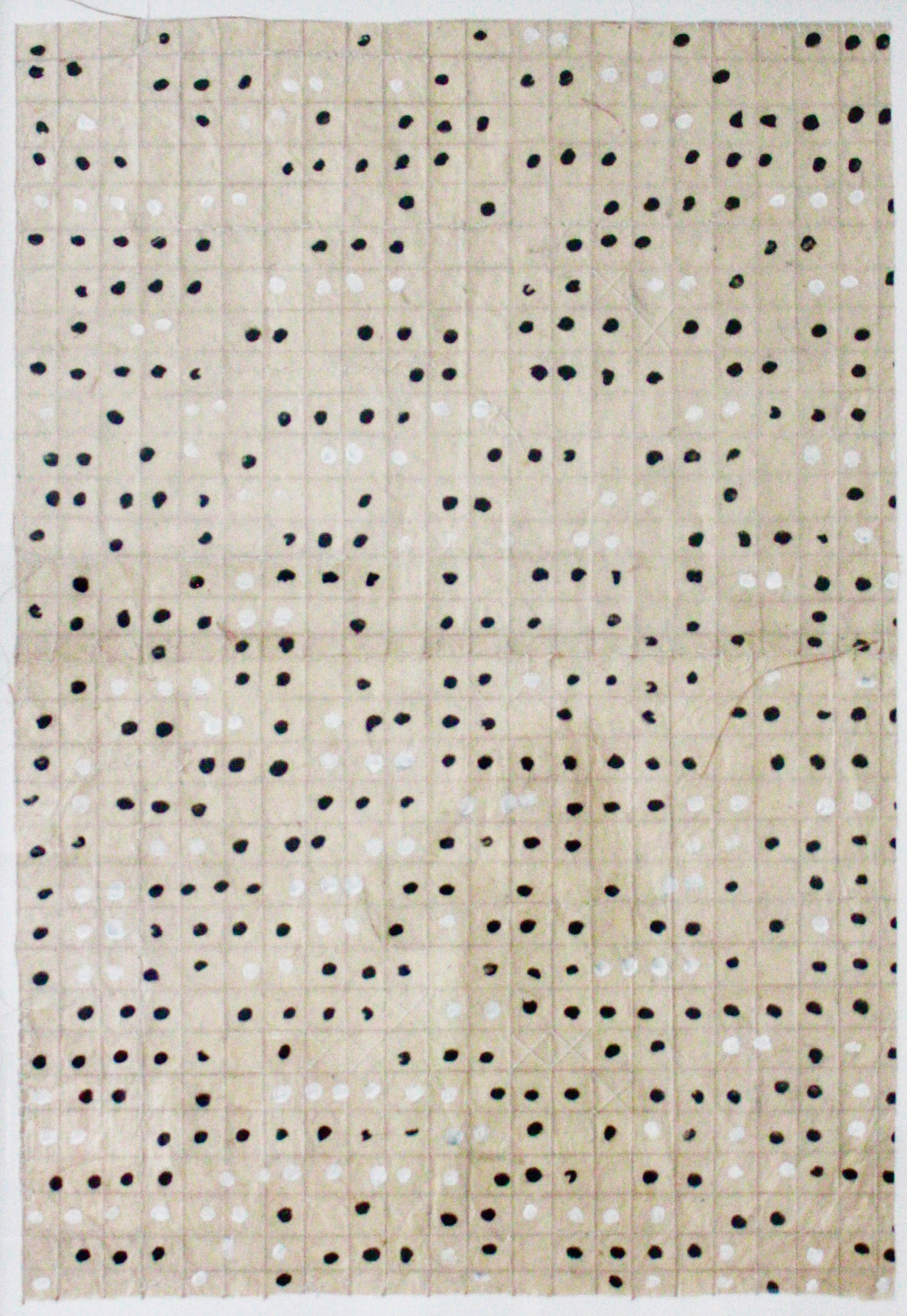 Lokta points blancs - fils blancs