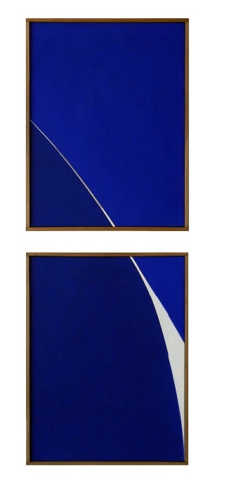 Blue Diptych