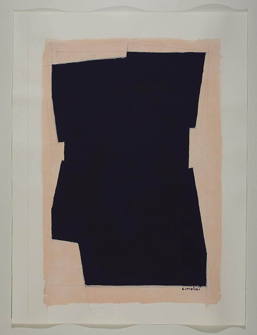 Série des Simulacres rose et prusse G.1