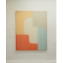 Arches and bowes - Composition of Cemento, blue opal, burned orange light, blood orange