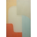 Arches and bowes - Composition of Cemento, blue opal, burned orange light, blood orange