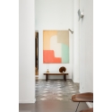 Arches and bowes - Composition of Cemento, blue opal, burned orange light, blood orange