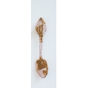 Petite cuillère - Cuivre et lurex vieil or