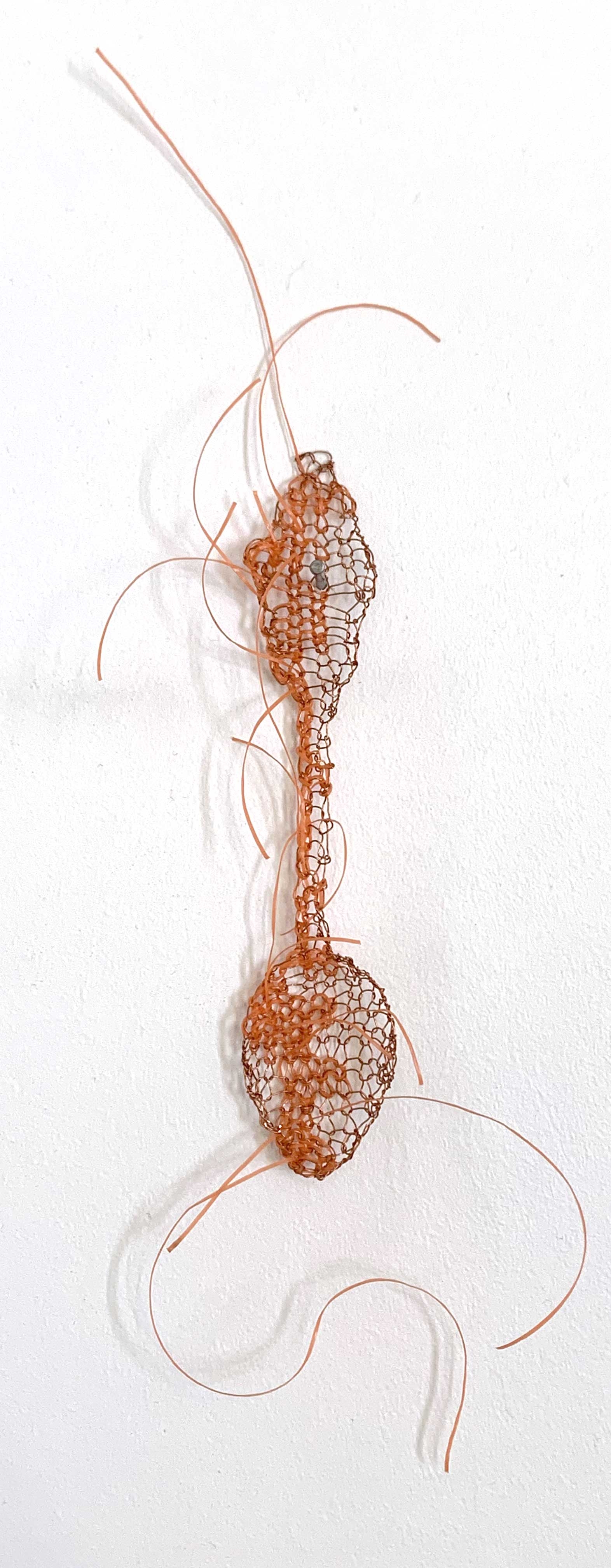 Petite cuillère - Cuivre et nylon orange