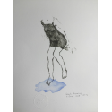 Beach drawing Artworks on paper Laure Carré Zeuxis