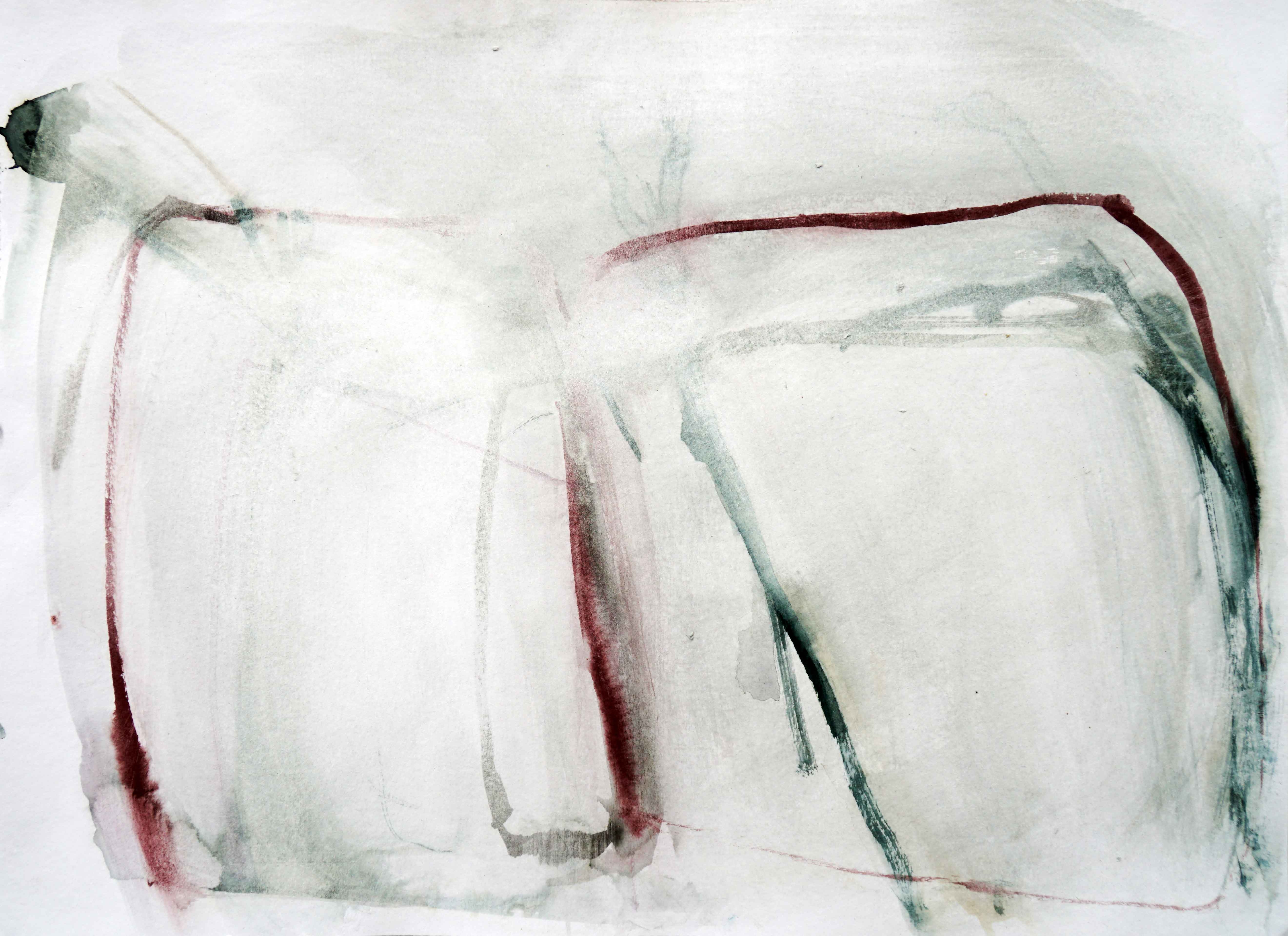 Fenêtre, pluie, paysage III