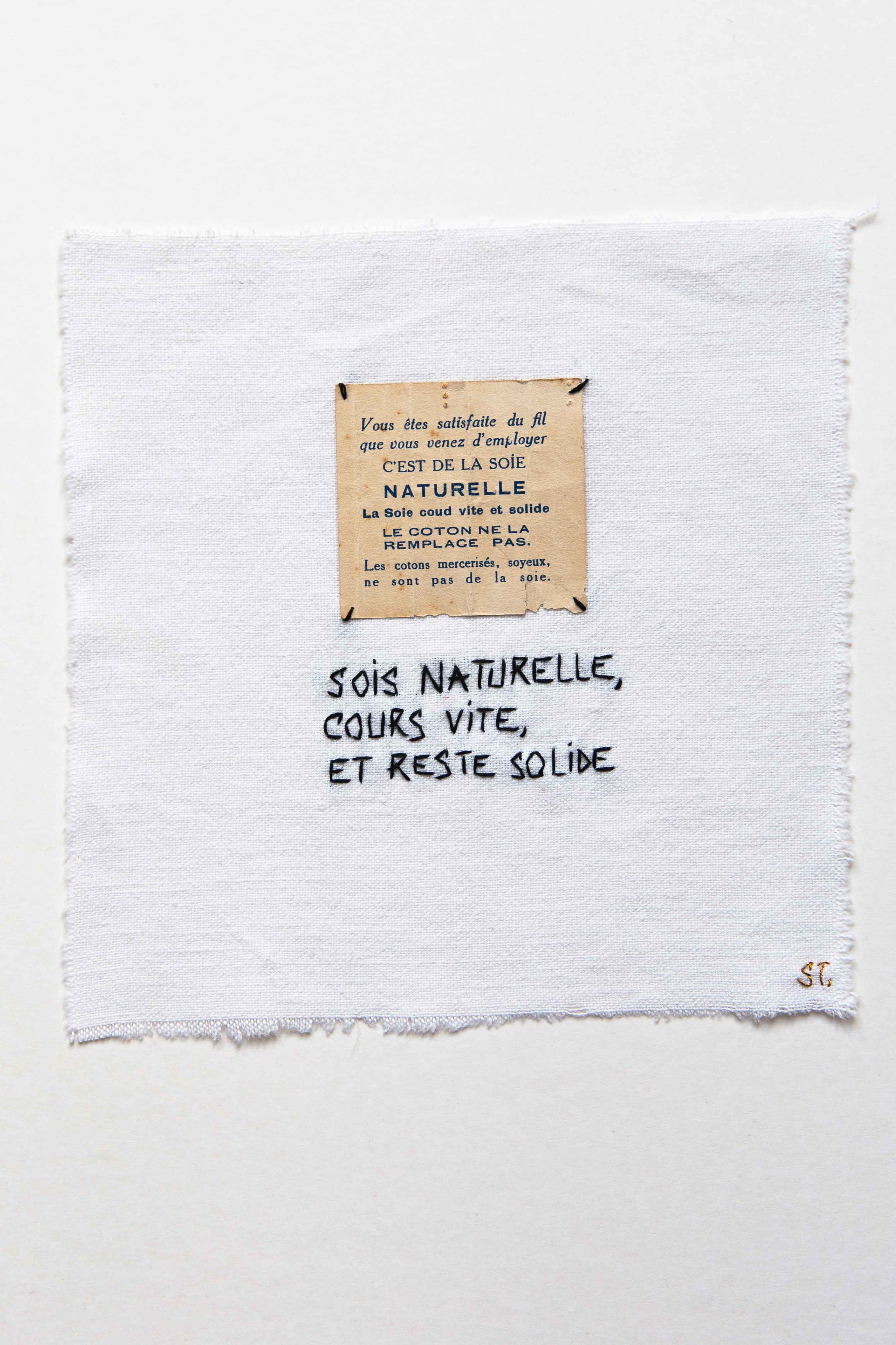 Sois naturelle, cours vite et reste solide