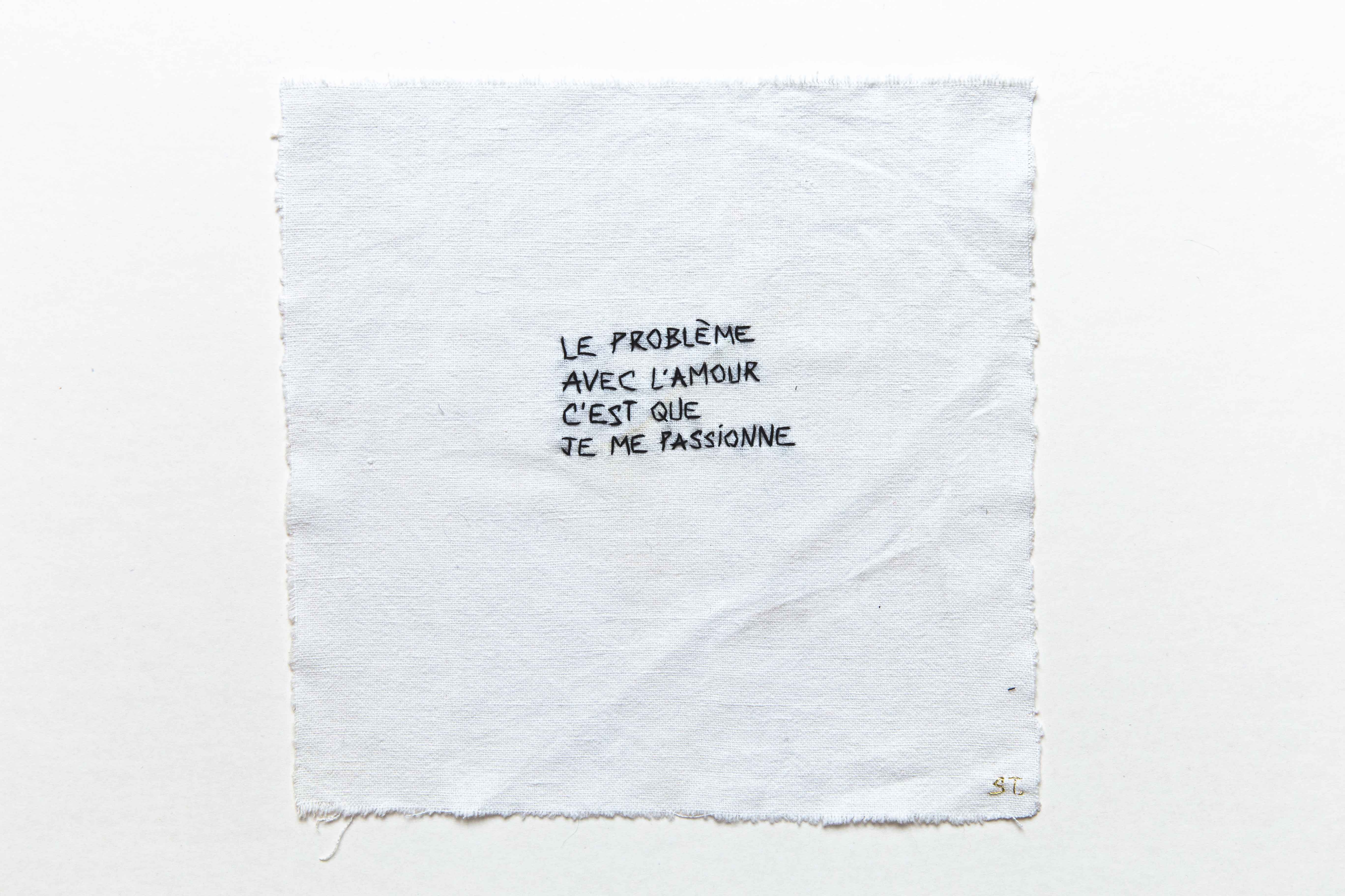Le problème avec l'amour c'est que je me passionne
