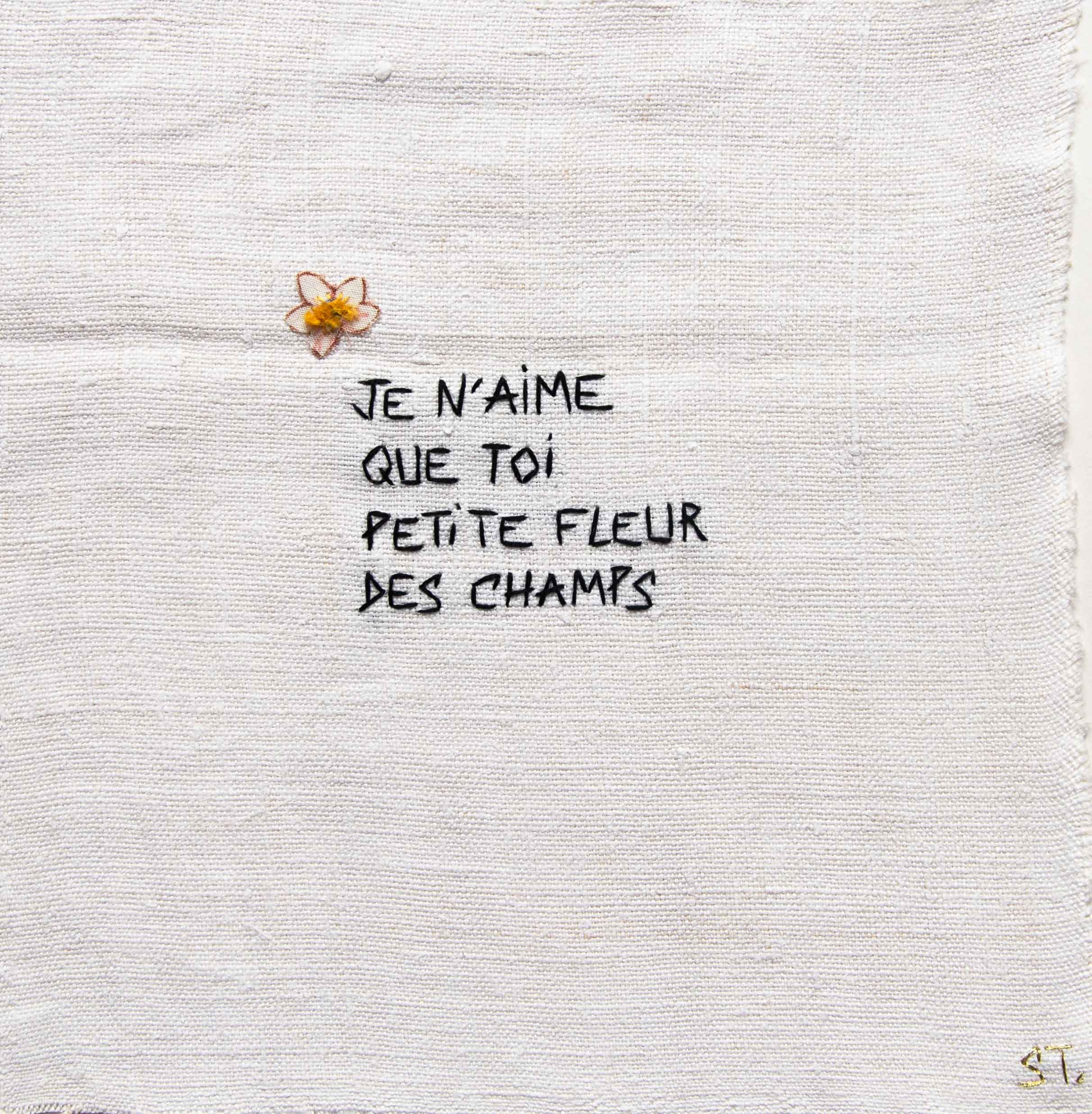 Je n'aime que toi petite fleur des champs
