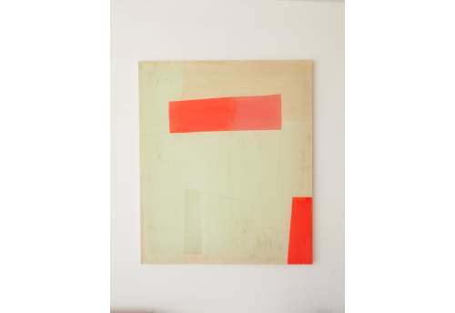 Composition of Scarlet Red - Khaki green