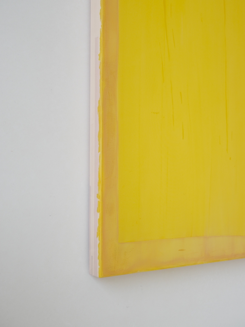 Vertical composition of Yellow and Yellow over Lilac