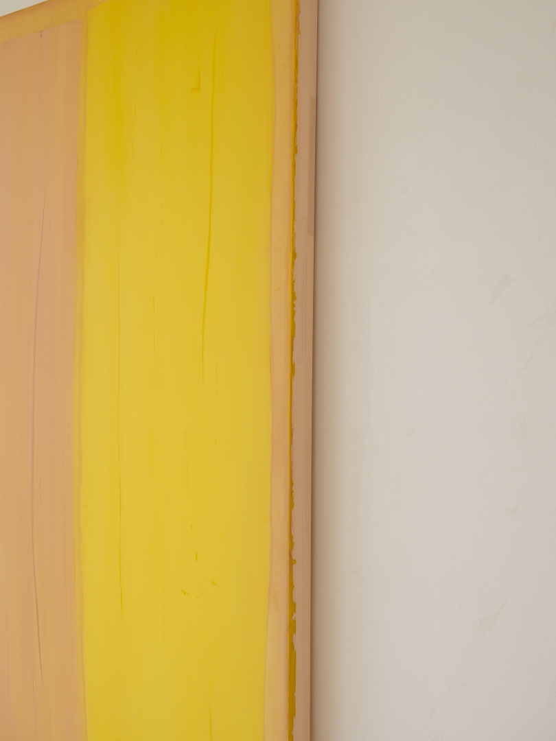 Vertical composition of Yellow and Yellow over Lilac