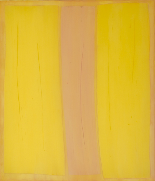 Vertical composition of Yellow and Yellow over Lilac