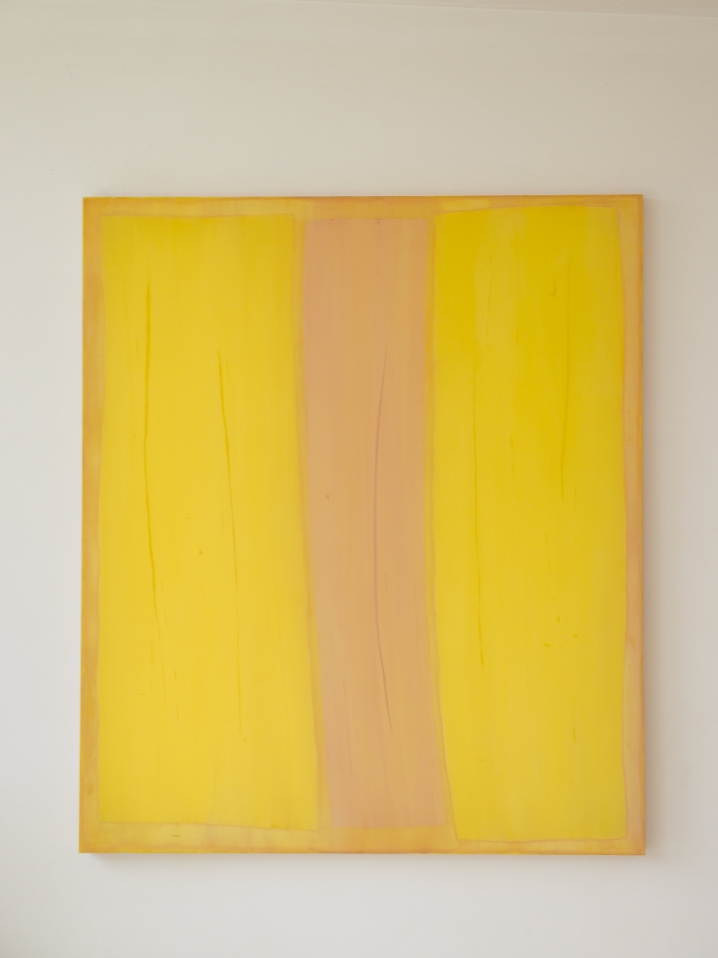 Vertical composition of Yellow and Yellow over Lilac