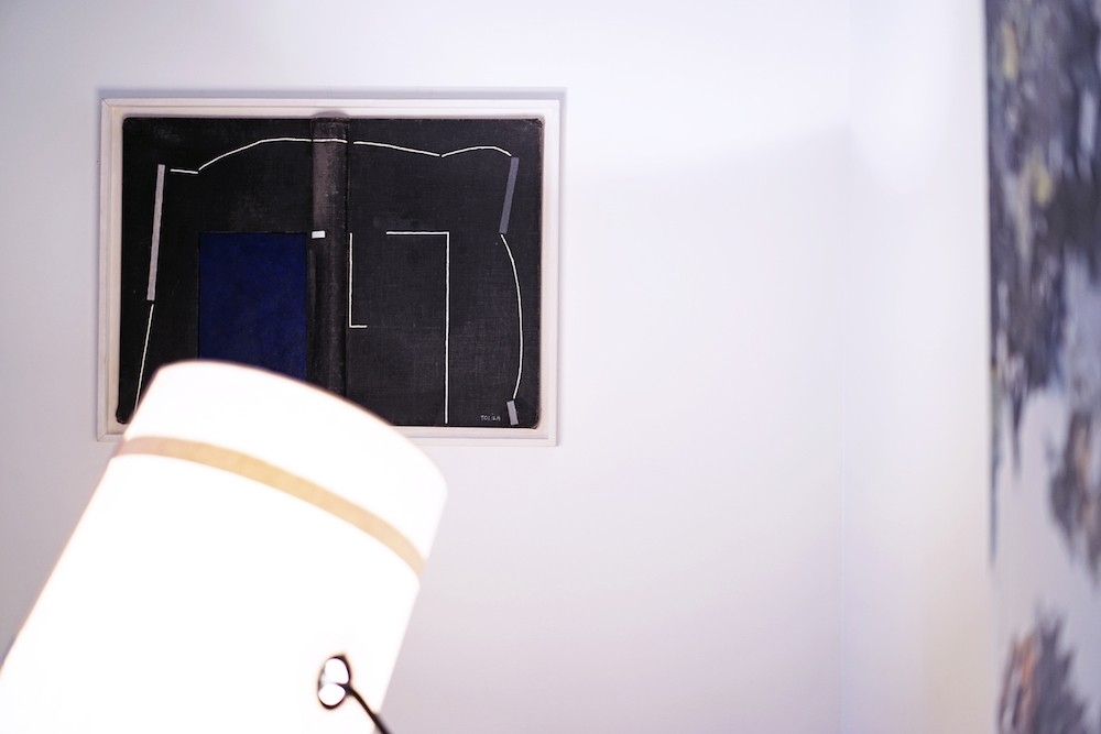 Livre ouvert - Noir et bleu nuit