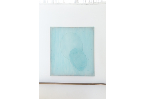 Oval composition of Opal Blue