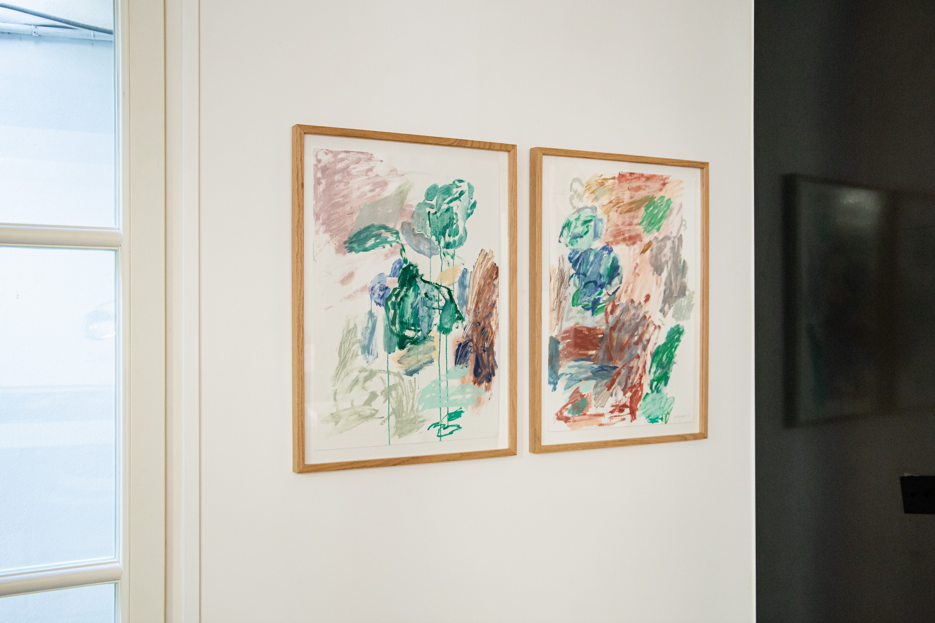 Falling Flowers (diptych)