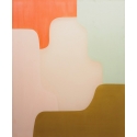 Arches & Bows serie - Composition of Blossom Pink , Scarlet Red, Mint Green, Oliv Brown