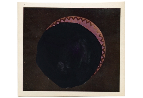 Porcelaine polonaise noir et violet