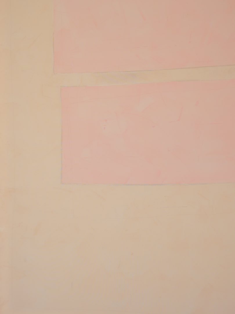Pink stripes , skin tone over pink