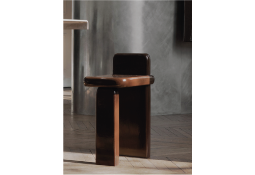 Lacquered stool
