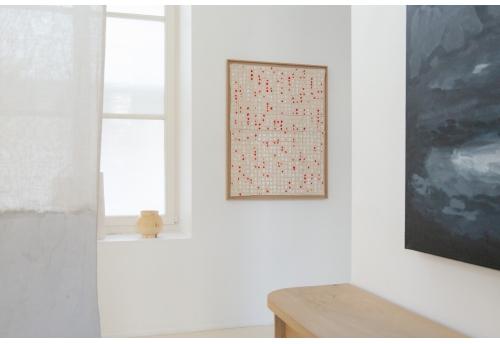 Lokta orange et blanc 