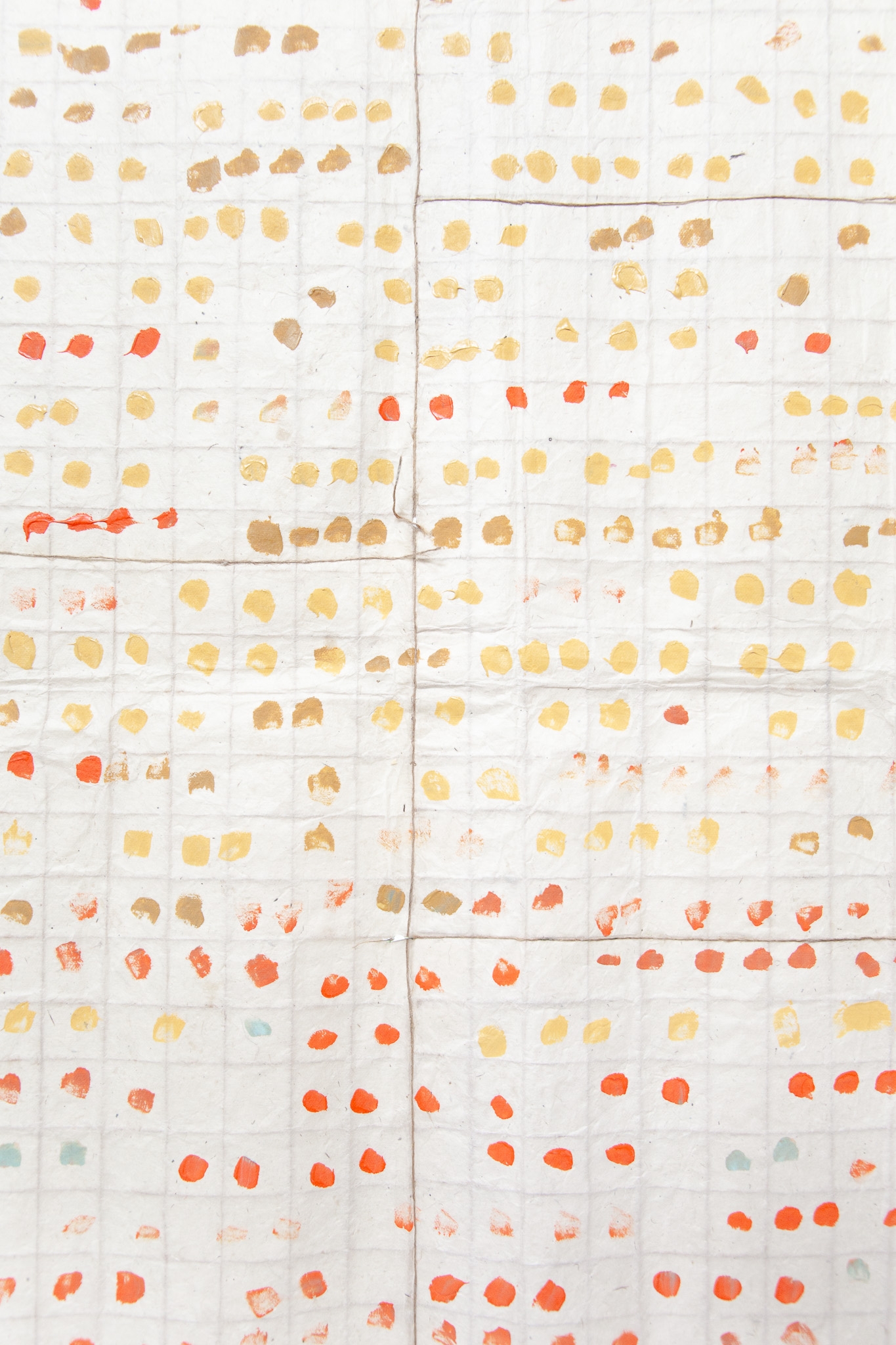 Lokta orange, jaune Naples et ocre