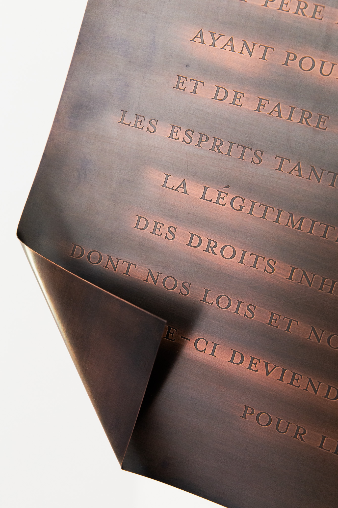 Plaque cuivre portrait : Léon Richer