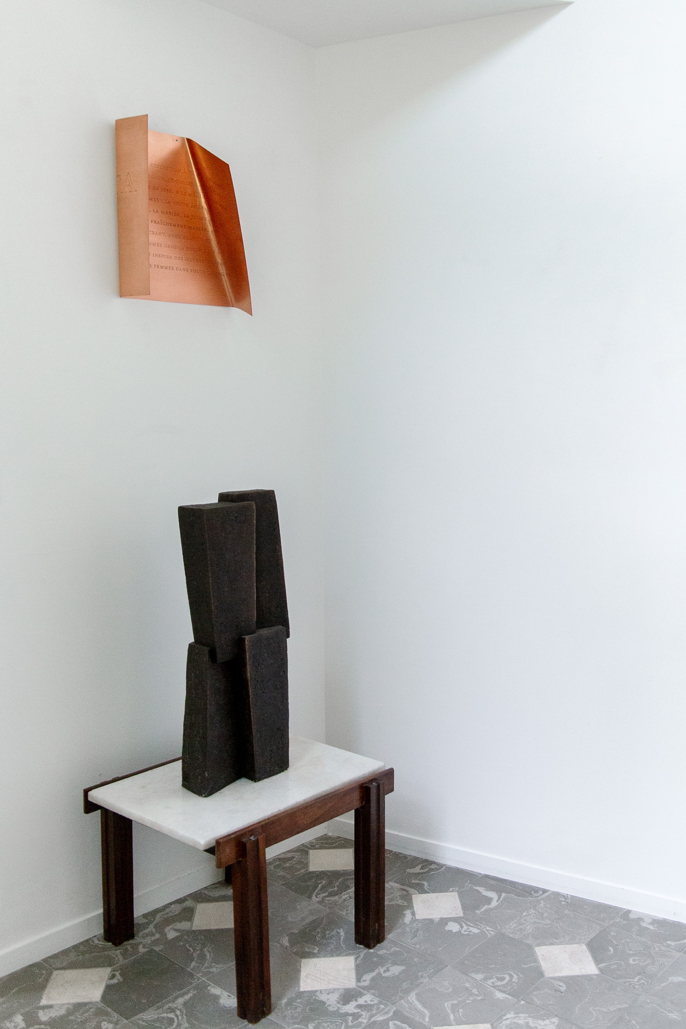 Plaque cuivre portrait : Modera Fonte