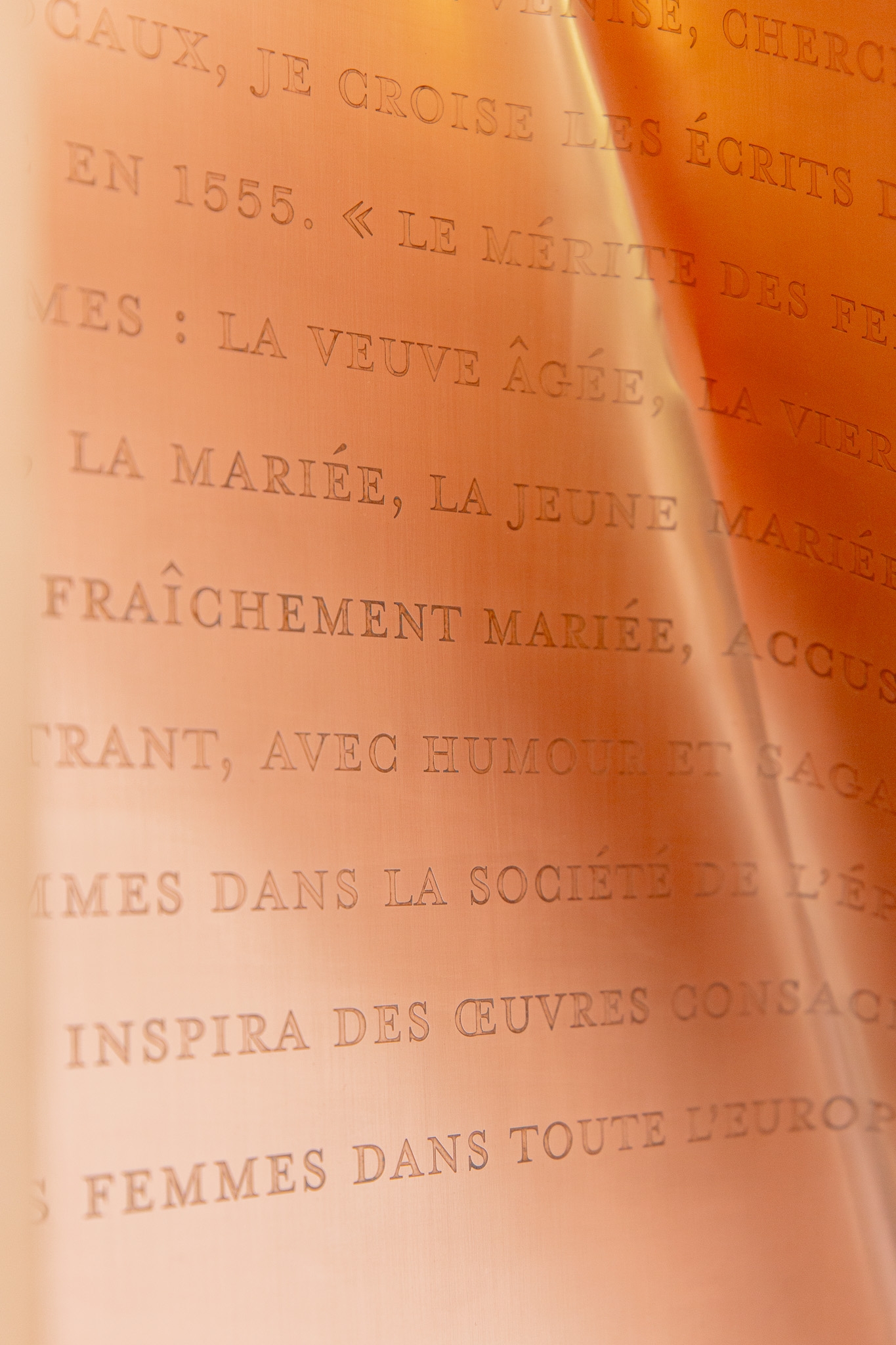 Plaque cuivre portrait : Modera Fonte