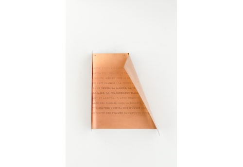 Plaque cuivre portrait : Modera Fonte