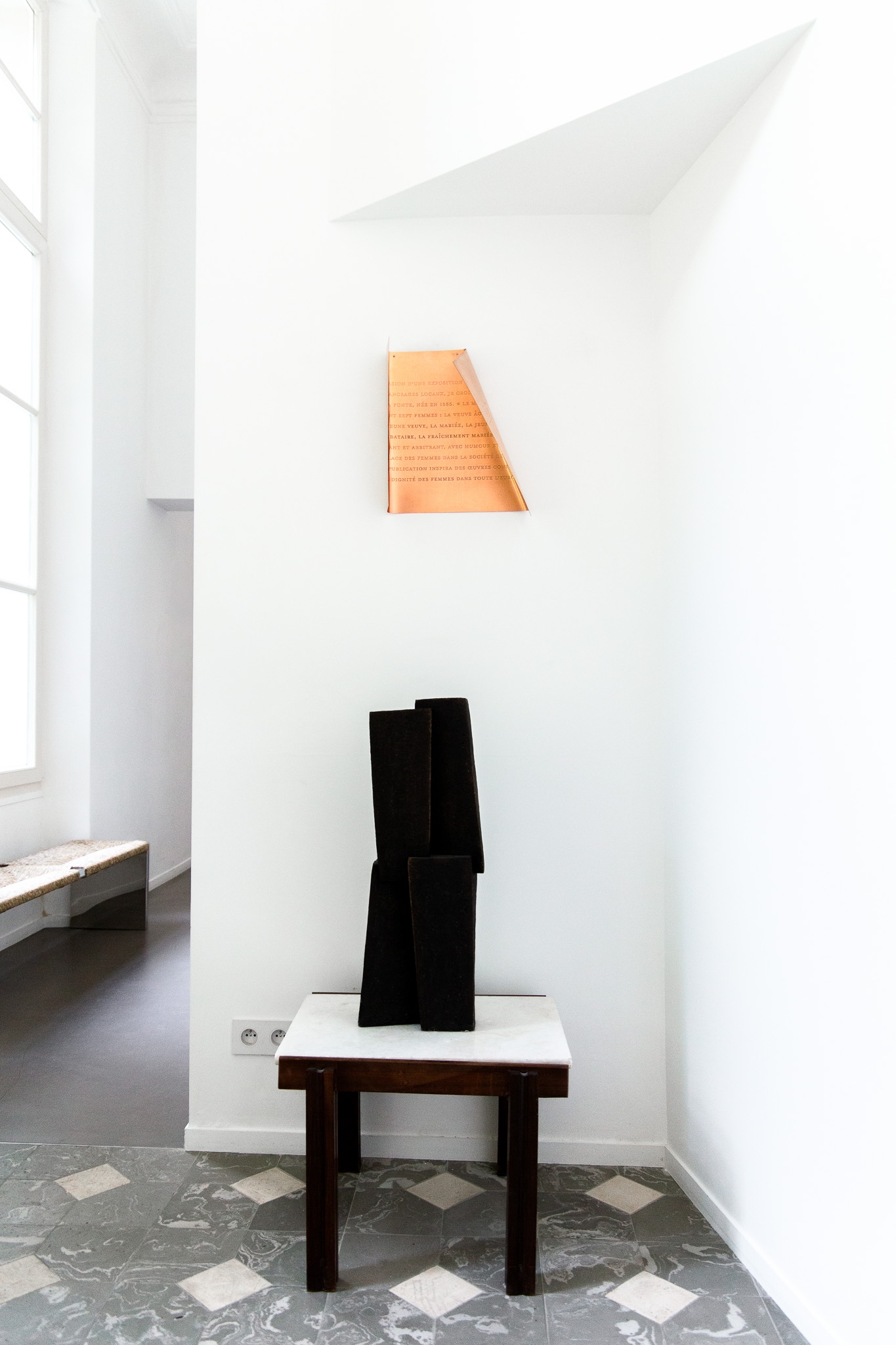 Plaque cuivre portrait : Modera Fonte
