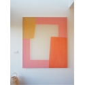 Enigma series, pink, yellow, ochre