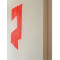 Enigma series, red, off white