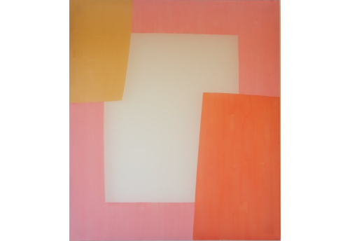 Enigma series, pink, yellow, ochre