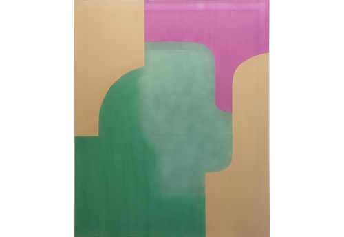 'Arch and bows series' - Composition of Cappuccino, Violet, Green