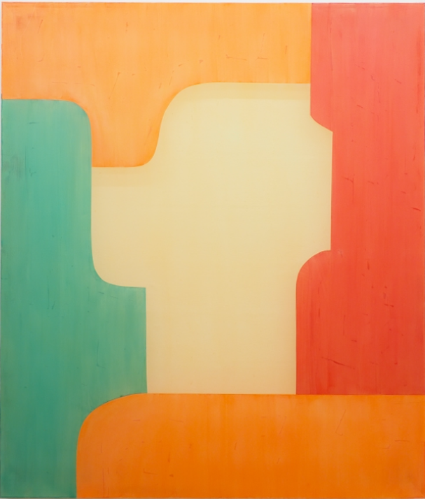 Panta Rhei series - Composition of orange, red, green