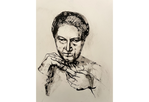 Jeanne Bucher d'après une photo de Man Ray
